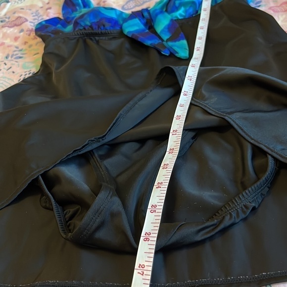 Inches Away for Longitude Swim Graphic Tie Front Swim Dress - Picture 13 of 13